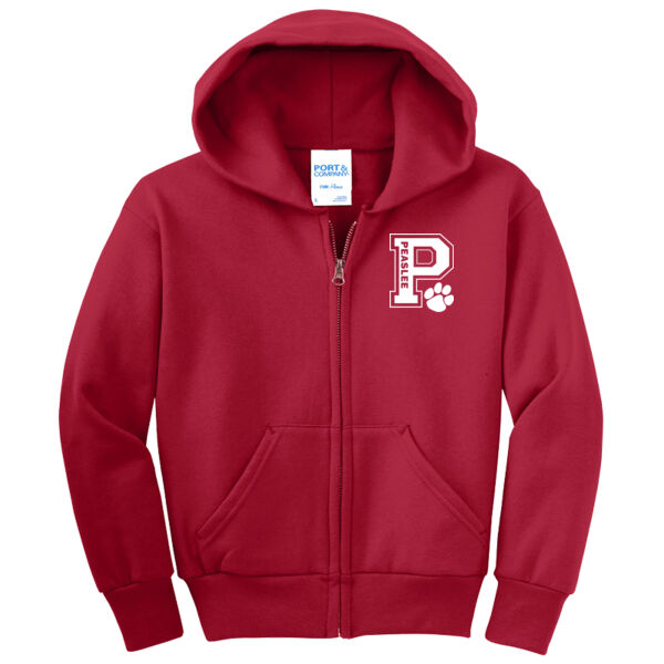 Peaslee - Youth Core Fleece Full Zip Hooded Sweatshirt Thumbnail
